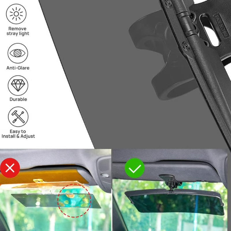 Polarized Car Visor ~ Block glare and drive comfortably in any weather.