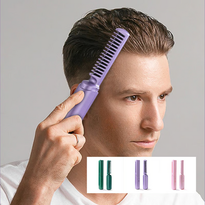 Peine de cerámica para el cabello ~ Cabello liso y sin encrespamiento en cualquier momento y lugar.