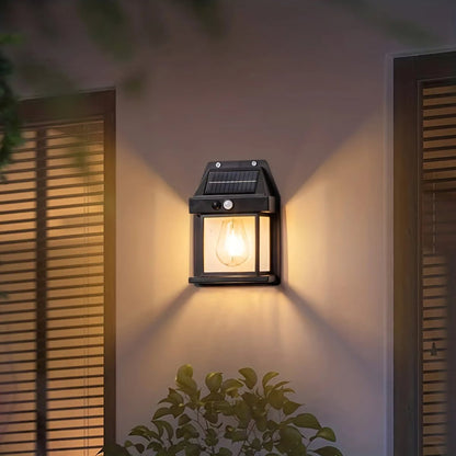 Outdoor Solar Wall Lamp ~ Brighten your outdoors with zero electricity