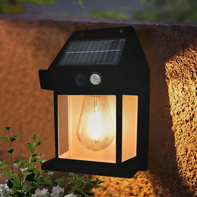 Outdoor Solar Wall Lamp ~ Brighten your outdoors with zero electricity