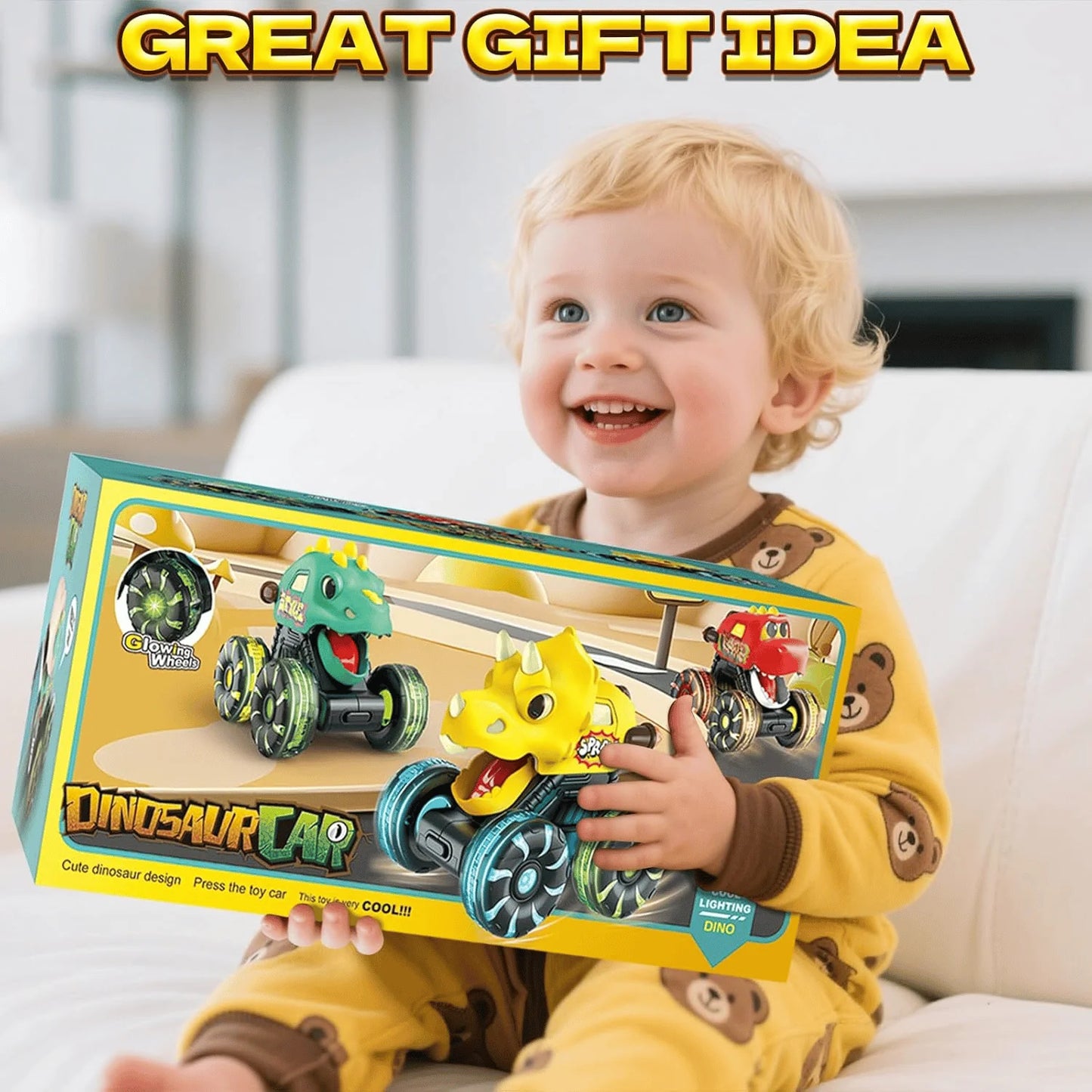Press & Go Dino Monster Truck ~ The push-and-go toy that never gets old.