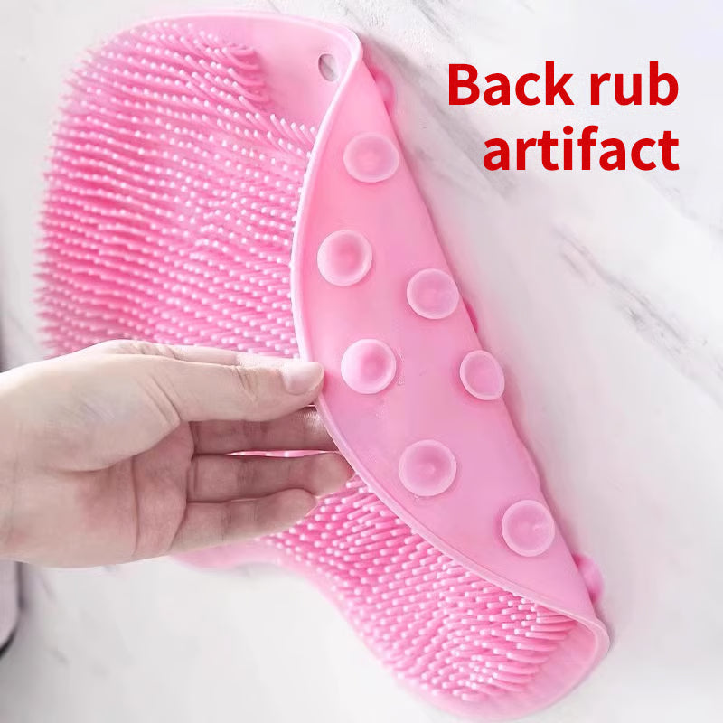 Silicone Shower Foot Scrubber Mat ~ Clean and massage feet hands-free in seconds
