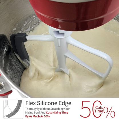 Flex edge beater for mixers ~ Smooth, Even Mixing with Zero Scraping.