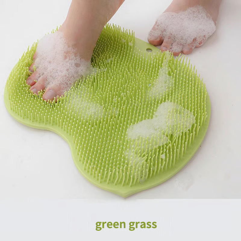 Silicone Shower Foot Scrubber Mat ~ Clean and massage feet hands-free in seconds