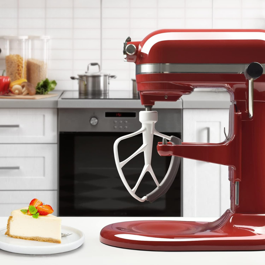 Flex edge beater for mixers ~ Smooth, Even Mixing with Zero Scraping.