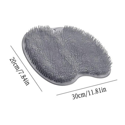 Silicone Shower Foot Scrubber Mat ~ Clean and massage feet hands-free in seconds