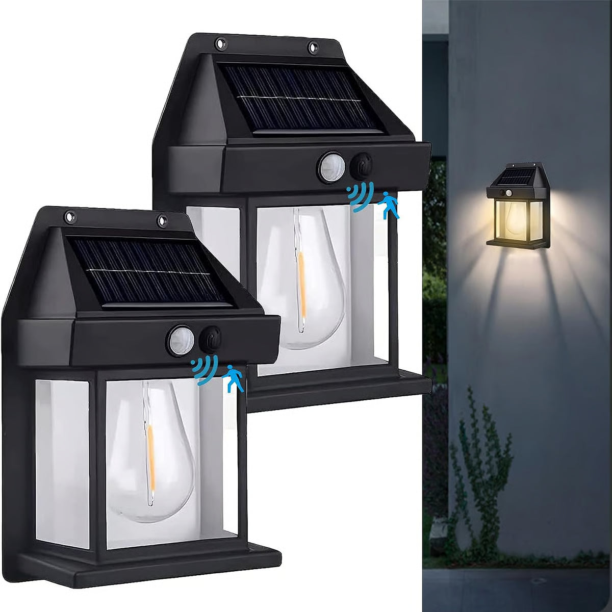 Outdoor Solar Wall Lamp ~ Brighten your outdoors with zero electricity