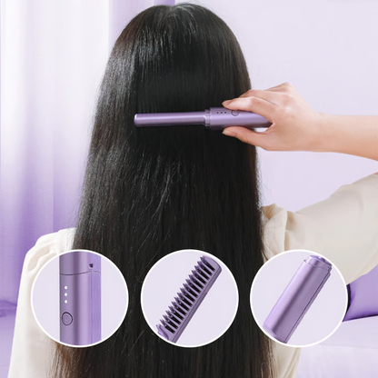 Ceramic Hairdressing Comb ~ Smooth, frizz-free hair anytime, anywhere-
