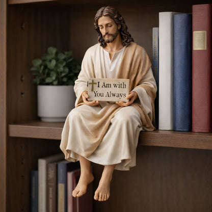 Hand-Painted Resin Jesus Figurine ~ A Daily Reminder You Are Never Alone.