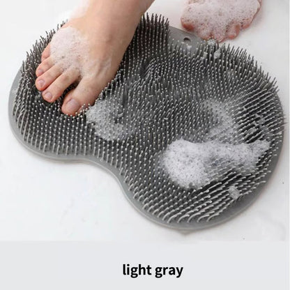 Silicone Shower Foot Scrubber Mat ~ Clean and massage feet hands-free in seconds