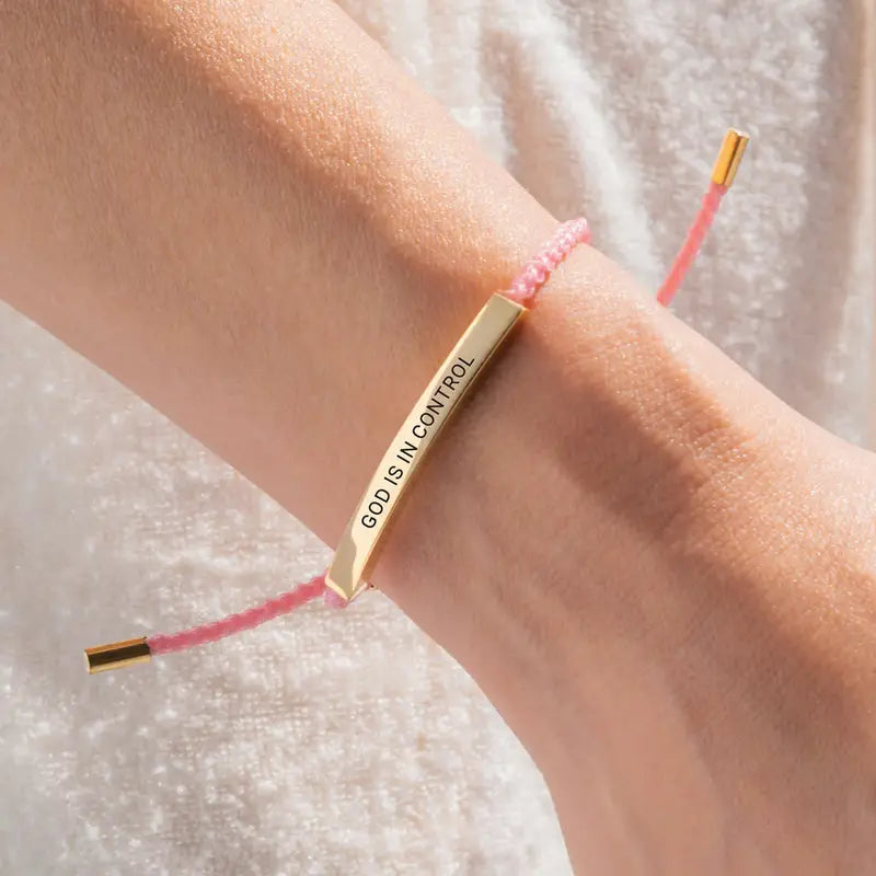 “God is in Control” Inspiring Bracelet ~ A Daily Reminder of Faith, Peace, and Strength
