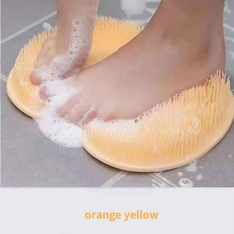 Silicone Shower Foot Scrubber Mat ~ Clean and massage feet hands-free in seconds