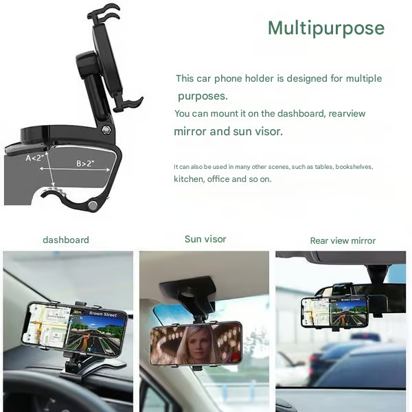 Multifunctional Car Dashboard Phone Holder ~ The Last Phone Mount You’ll Ever Need-