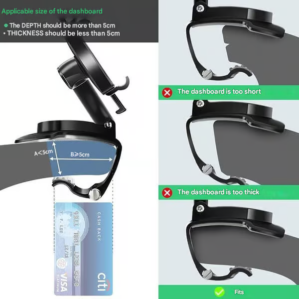 Multifunctional Car Dashboard Phone Holder ~ The Last Phone Mount You’ll Ever Need-